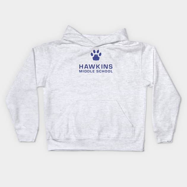 Hawkins Middle School Kids Hoodie by Heyday Threads